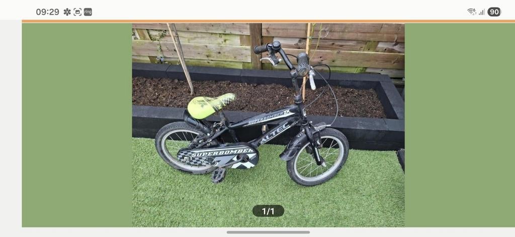 Altec Superbomber ZX kinderfiets 16 inch, Ophalen of Verzenden, Gebruikt, Altec