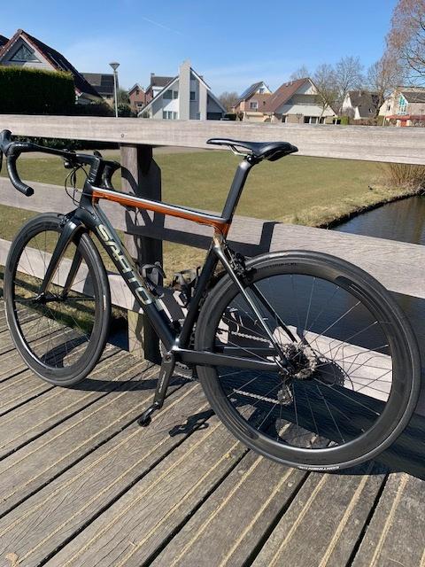 Sarto Lampo racefiets/ Campagnolo record 12 speed, Carbon, Velgrem, Zo goed als nieuw, Meer dan 20 versnellingen