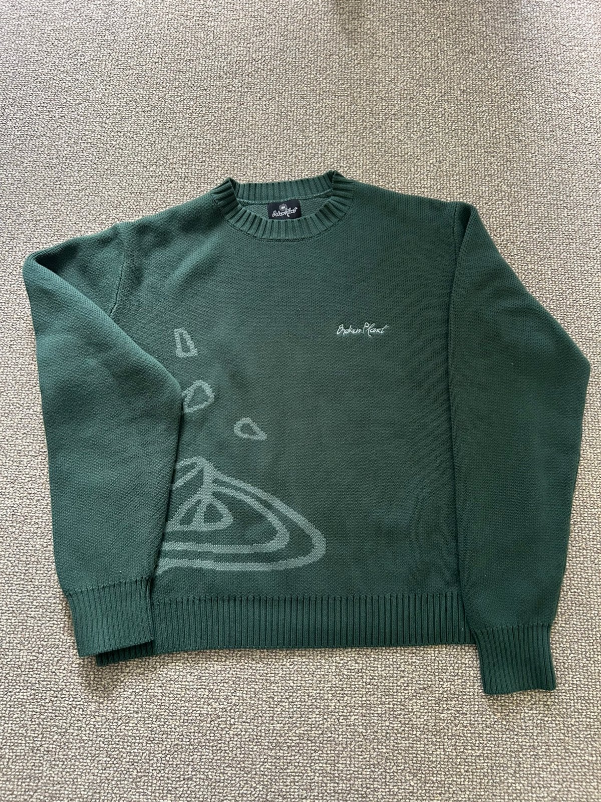 Broken Planet Knit Sweater Forest Green, Ophalen of Verzenden, Zo goed als nieuw, Maat 52/54 (L), Groen