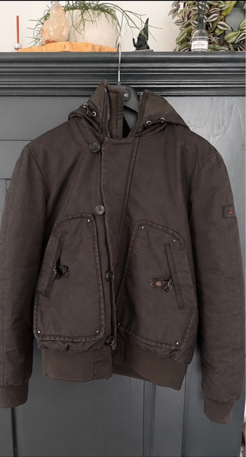 Peuterey luxe winterjas/parka zwart, Maat 48/50 (M), Zwart, Ophalen of Verzenden, Gedragen
