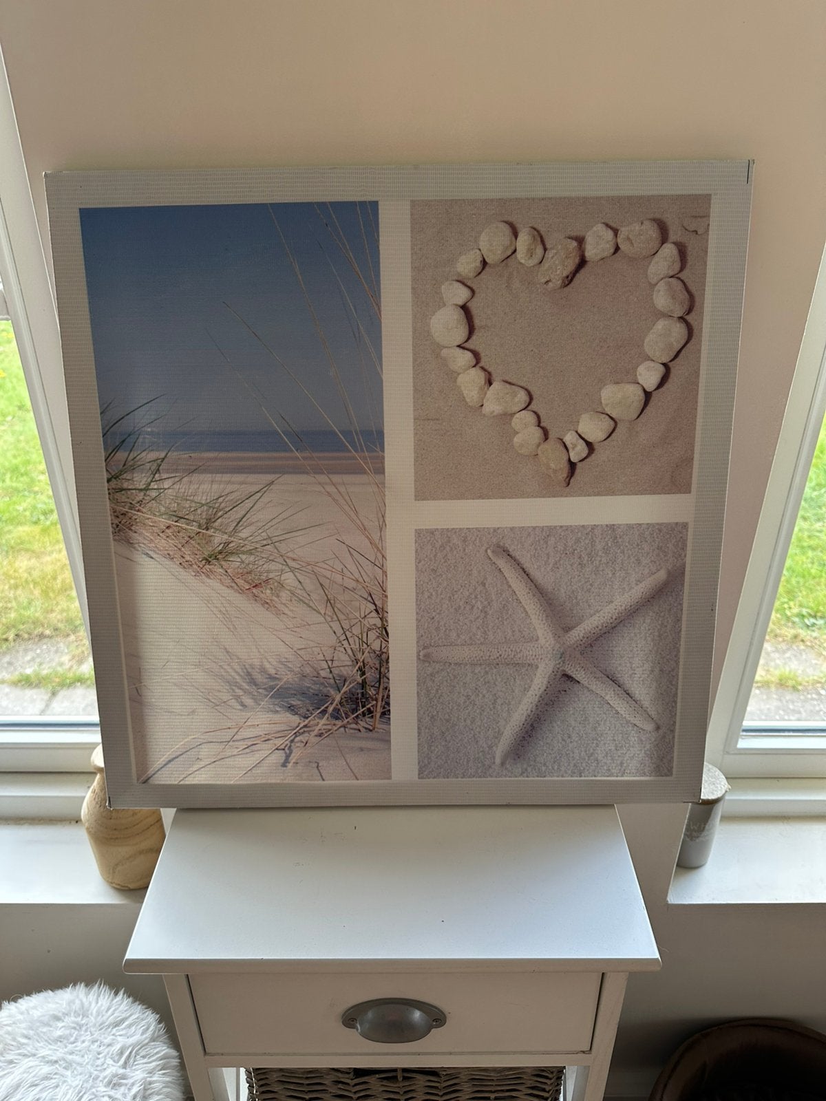 Canvas schilderij strand, Huis en Inrichting, Woonaccessoires | Schilderijen, Tekeningen en Foto's, Ophalen, Zo goed als nieuw