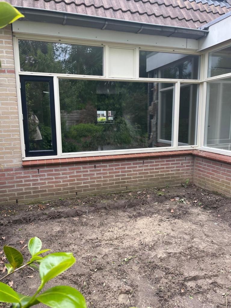 Kozijn pui met draairaam, Doe-het-zelf en Verbouw, Ophalen, 225 cm of meer, Zo goed als nieuw, Schuifpui