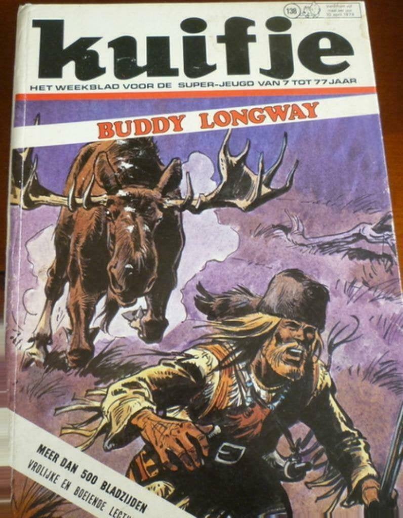 Kuifje 138 - Buddy Longway - 500 Blz (1979) Hardcover, Eén stripboek, Ophalen of Verzenden, Zo goed als nieuw