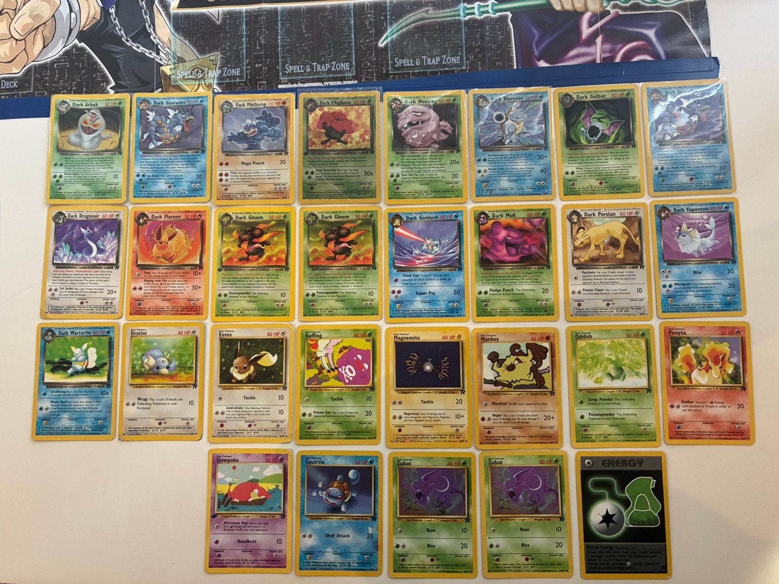 Originele Pokémon Team Rocket kaarten, Ophalen of Verzenden, Gebruikt, Meerdere kaarten, Foil