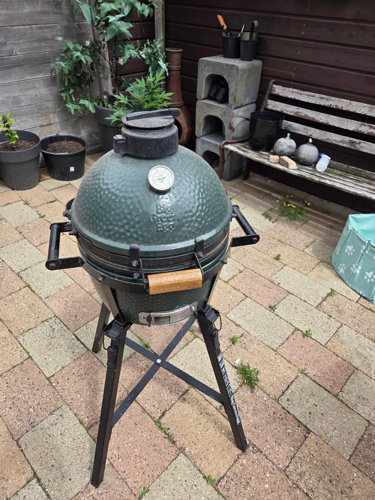 Big Green Egg Kamado BBQ - Zo goed als nieuw, Tuin en Terras, Barbecue-accessoires, Zo goed als nieuw, Ophalen