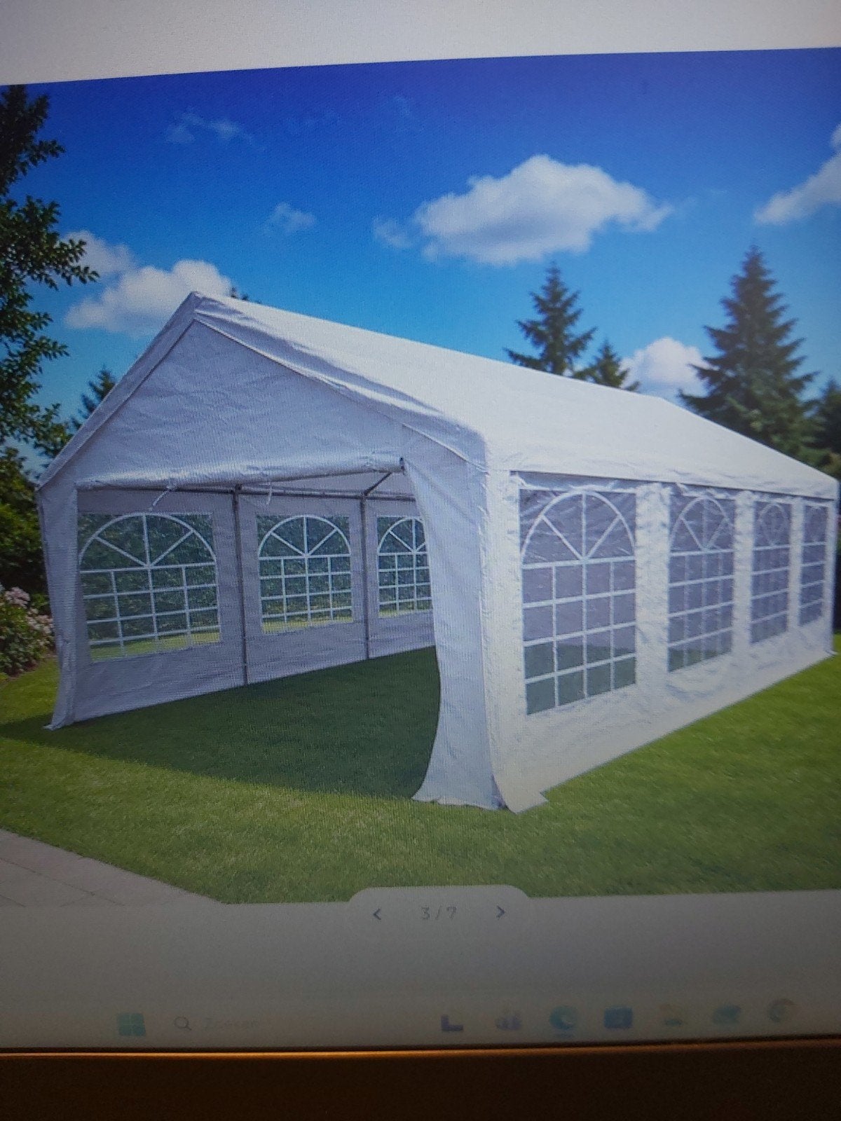 partytent 4 x 8 meter, Ophalen, Gebruikt, 2 meter of meer, 4 tot 6 meter