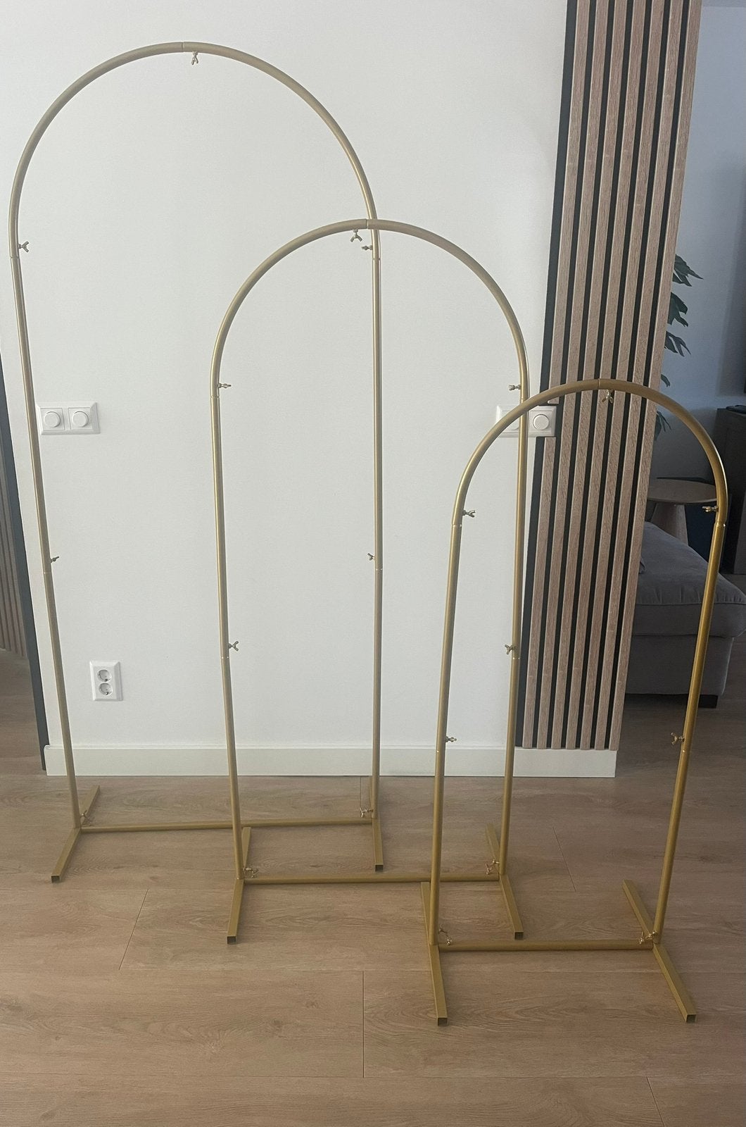 TE HUUR Verhuur gouden backdrop bogen, Ophalen, Versiering, Geboorte of Huwelijk