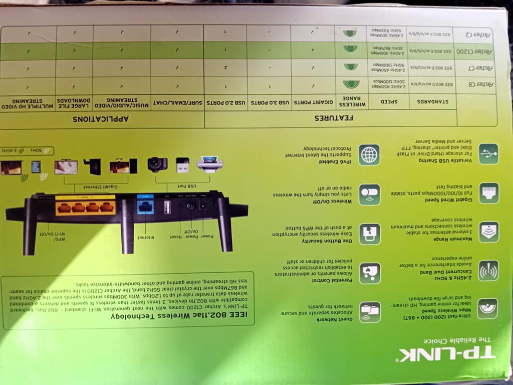 TP-Link Archer C1200, Computers en Software, Routers en Modems, Ophalen of Verzenden, Zo goed als nieuw, Router, TP-Link