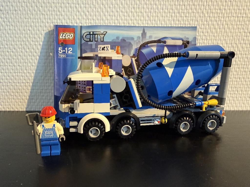 Lego 7990 cementwagen, Compleet, City, Lego, Ophalen of Verzenden