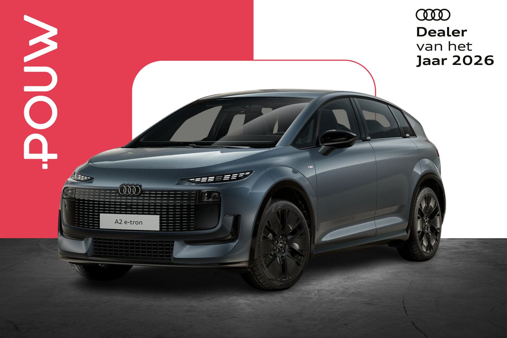 Audi A2 e-tron 190pk S Edition 61 kWh | Tech Plus | 20" Velg, Auto's, Automaat, 12 maanden, Achterwielaandrijving, Zwart