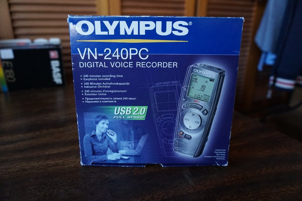 Olympus VN-240PC voice recorder, Audio, Tv en Foto, Ophalen, Zo goed als nieuw, Audio