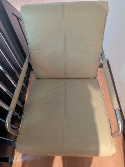 leren fauteuil, Ophalen, Zo goed als nieuw, 50 tot 75 cm, Leer