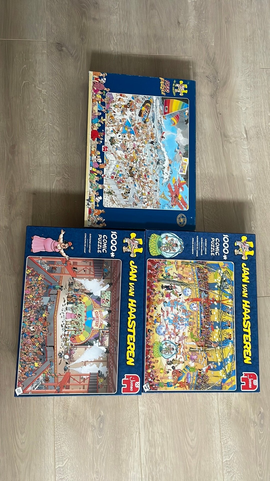 Jan van Haasteren puzzels 1000 stukjes, Ophalen, 500 t/m 1500 stukjes, Zo goed als nieuw