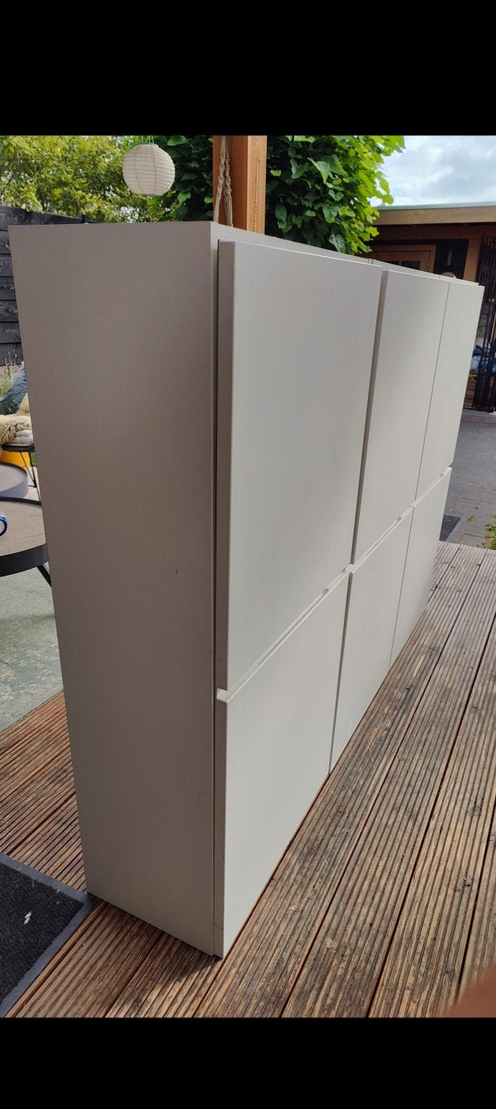 *** Te koop Kvik witte hangkast ***, Ophalen, Met deur(en), 100 tot 150 cm, 50 tot 100 cm