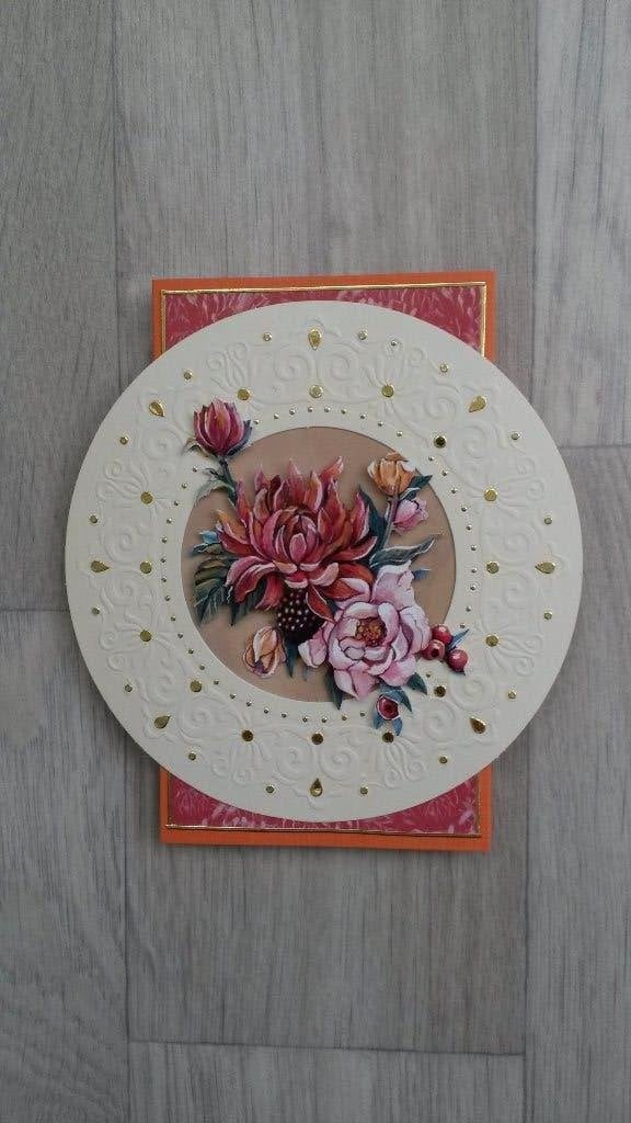 Zelfgemaakte kaart met envelop, Hobby en Vrije tijd, Kaarten | Zelfgemaakt, Ophalen of Verzenden, Nieuw, Overige thema's