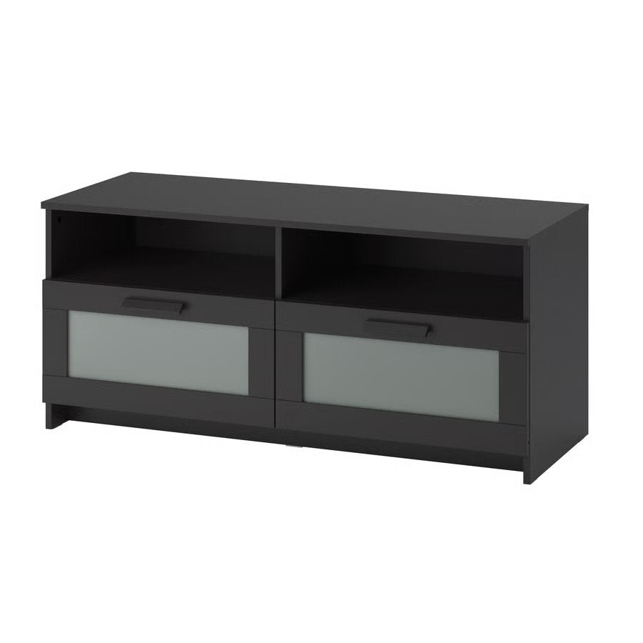 IKEA Brimnes TV-meubel, zwarte televisiekast., Ophalen, Gebruikt, 100 tot 150 cm, Minder dan 100 cm