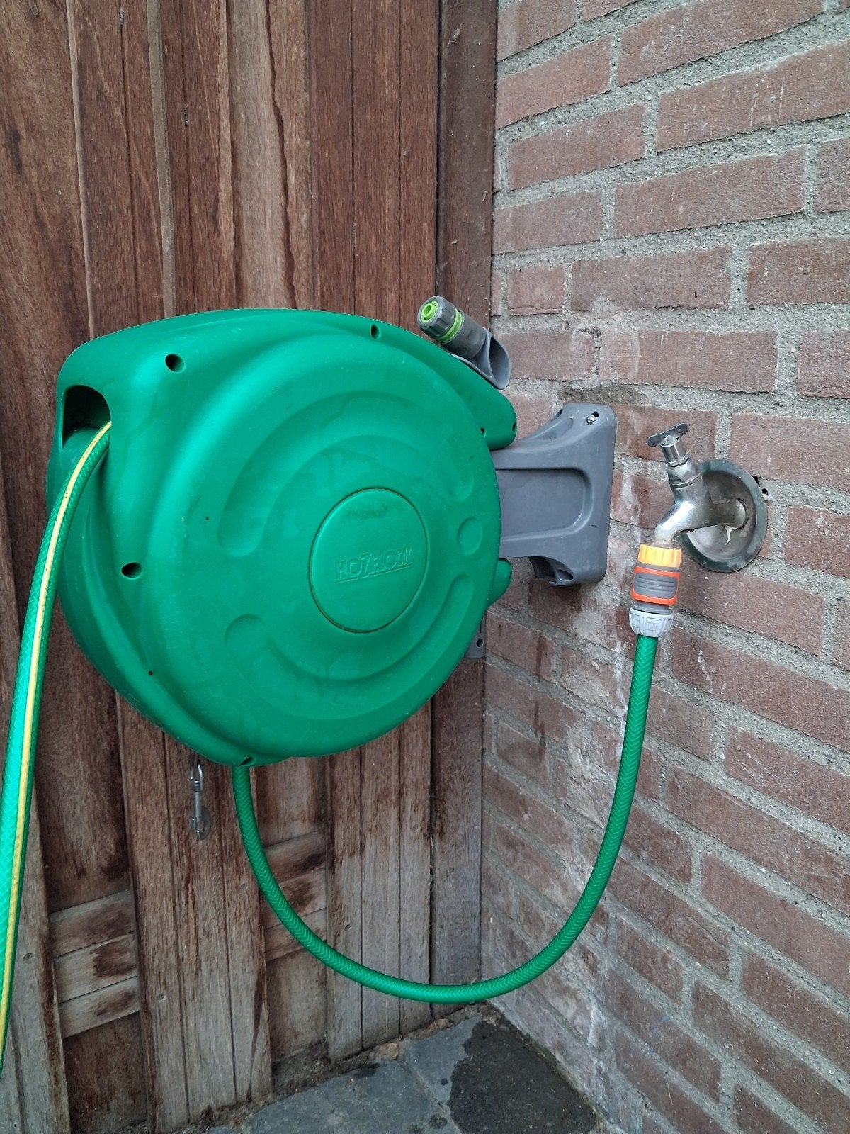 Hozelock tuinhaspel, circa 10 meter,, Ophalen of Verzenden