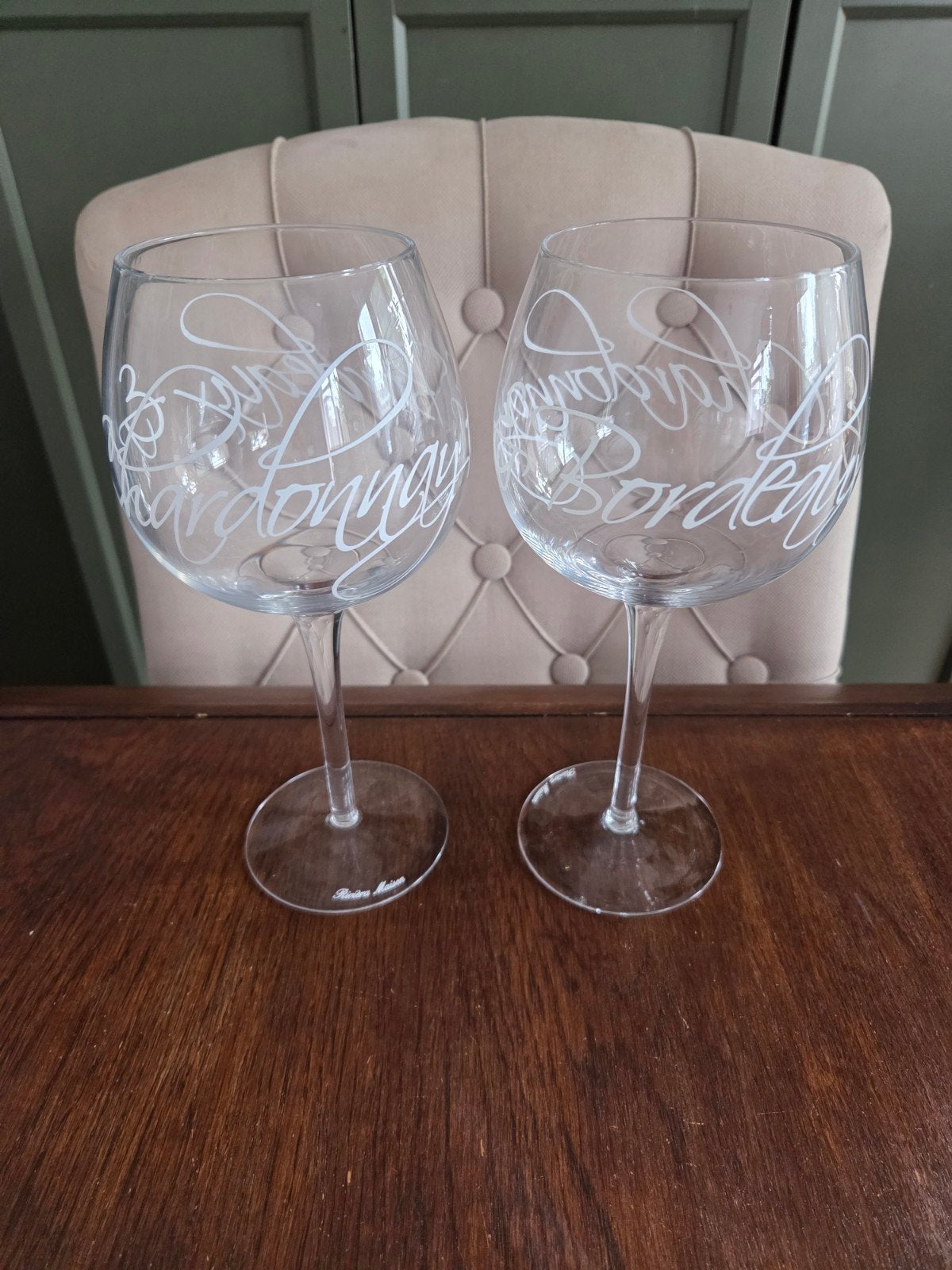 Riviera Maison wijnglazen set - Chardonnay & Bordeaux, Huis en Inrichting, Glas of Glazen, Overige merken, Klassiek, Ophalen of Verzenden