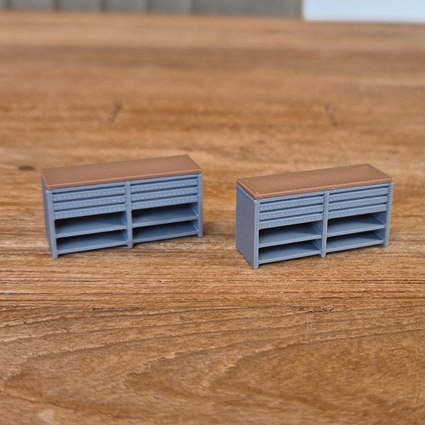 Werkbank 1-50 – Set van 2, Hobby en Vrije tijd, Ophalen of Verzenden, Nieuw, Bus of Vrachtwagen, Wsi