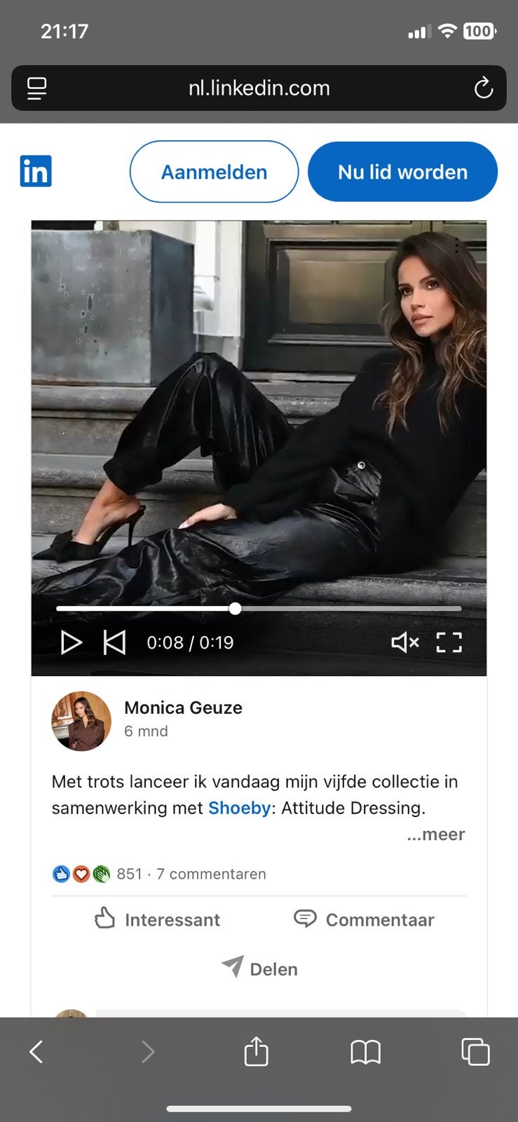 Shoeby x monica geuze vegan barrel fit pants, Maat 38/40 (M), Verzenden, Zwart, Zo goed als nieuw