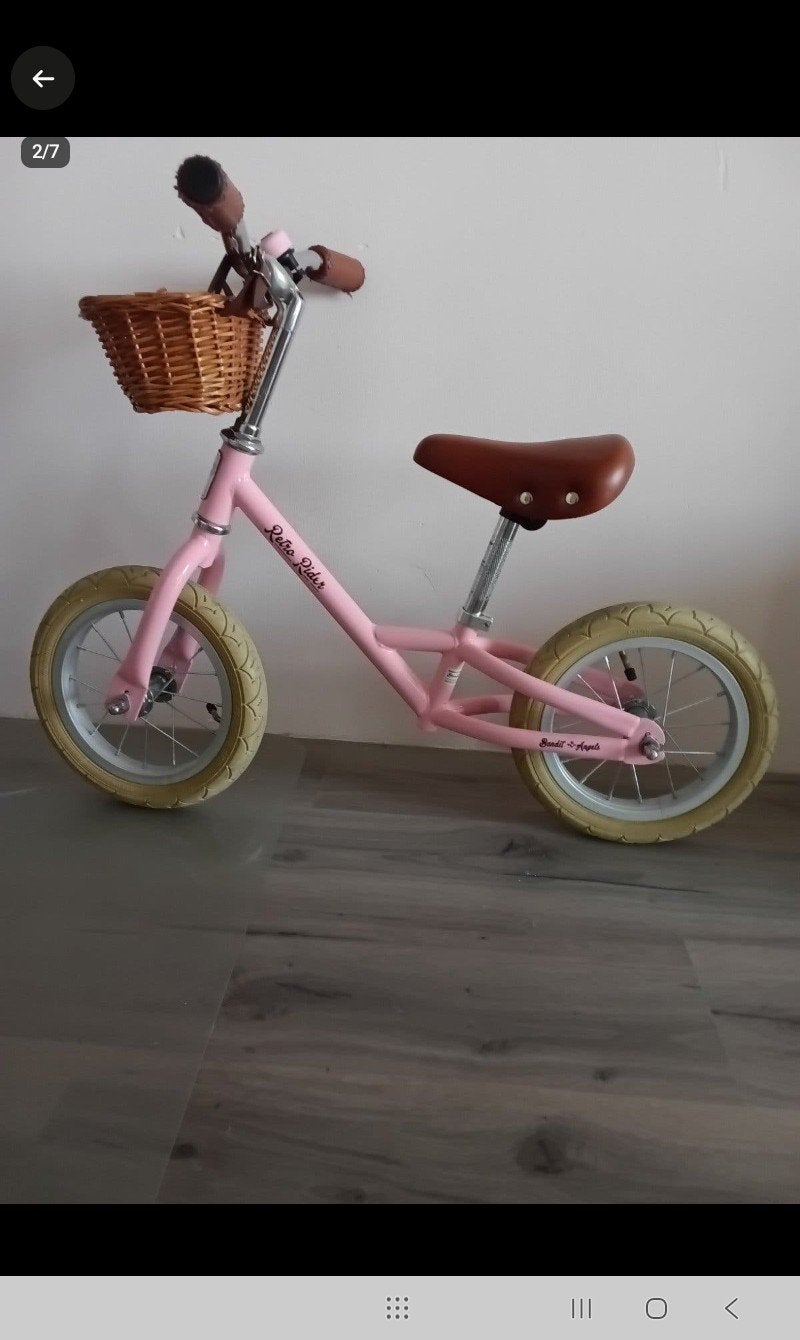 roze loopfiets bandit and angels, Ophalen, Zo goed als nieuw, Loopfiets