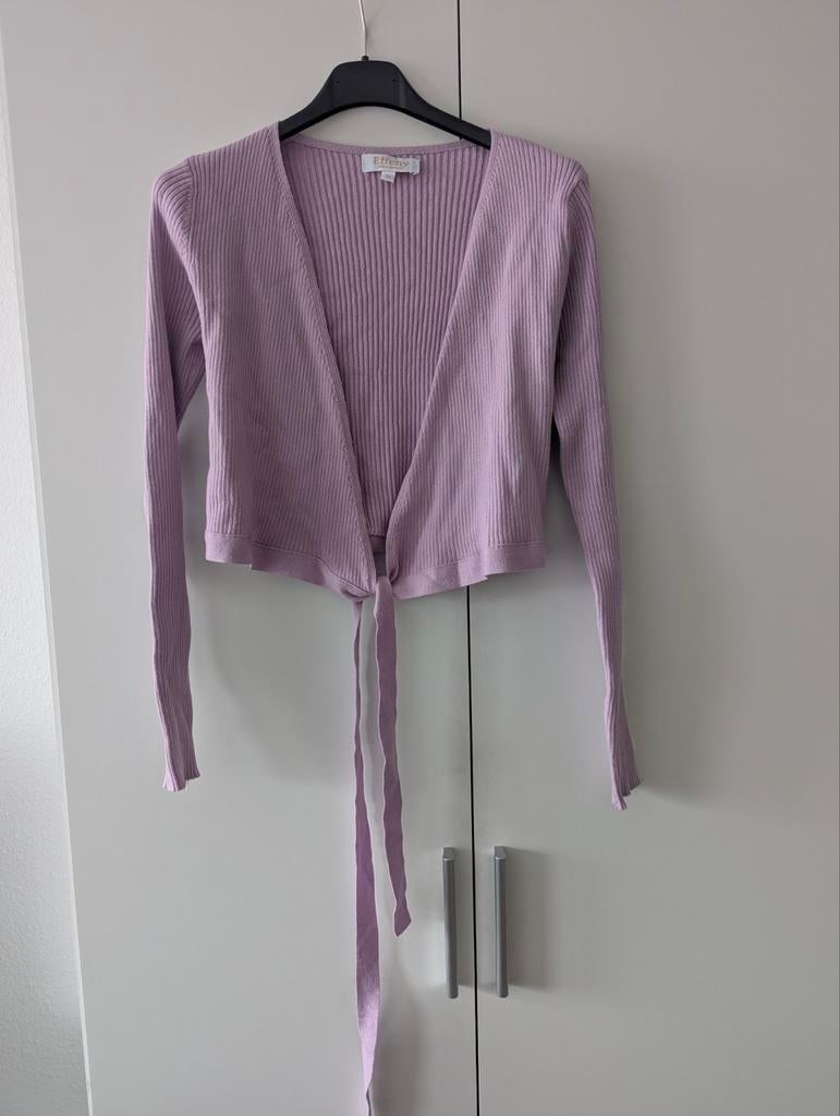 Effeny Wikkel Vestje Bolero | Paars Lila | Maat S | Stretch, Paars, Nieuw, Ophalen of Verzenden, Lange mouw