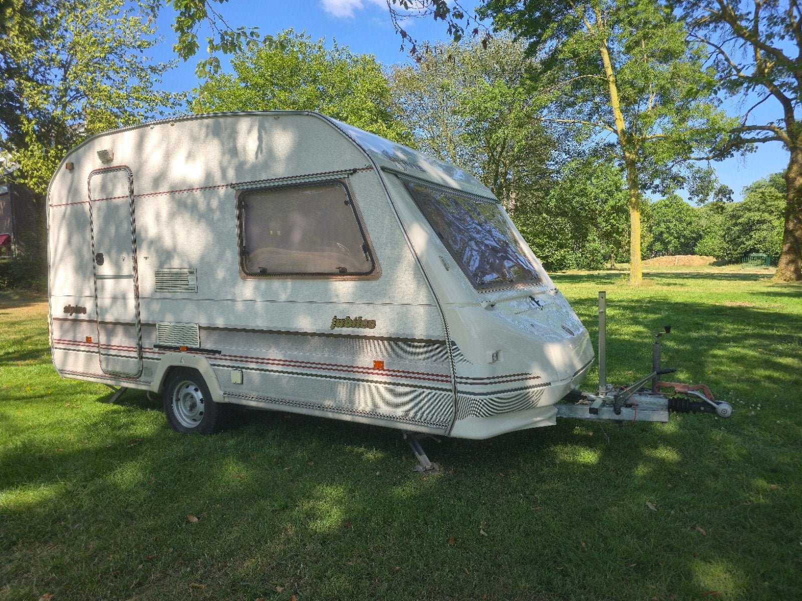 Sprite Alpine Jubilee incl voortent, luifel, fietsendrager, Caravans en Kamperen, Vast bed, Tot en met 2, Particulier, 4 tot 5 meter