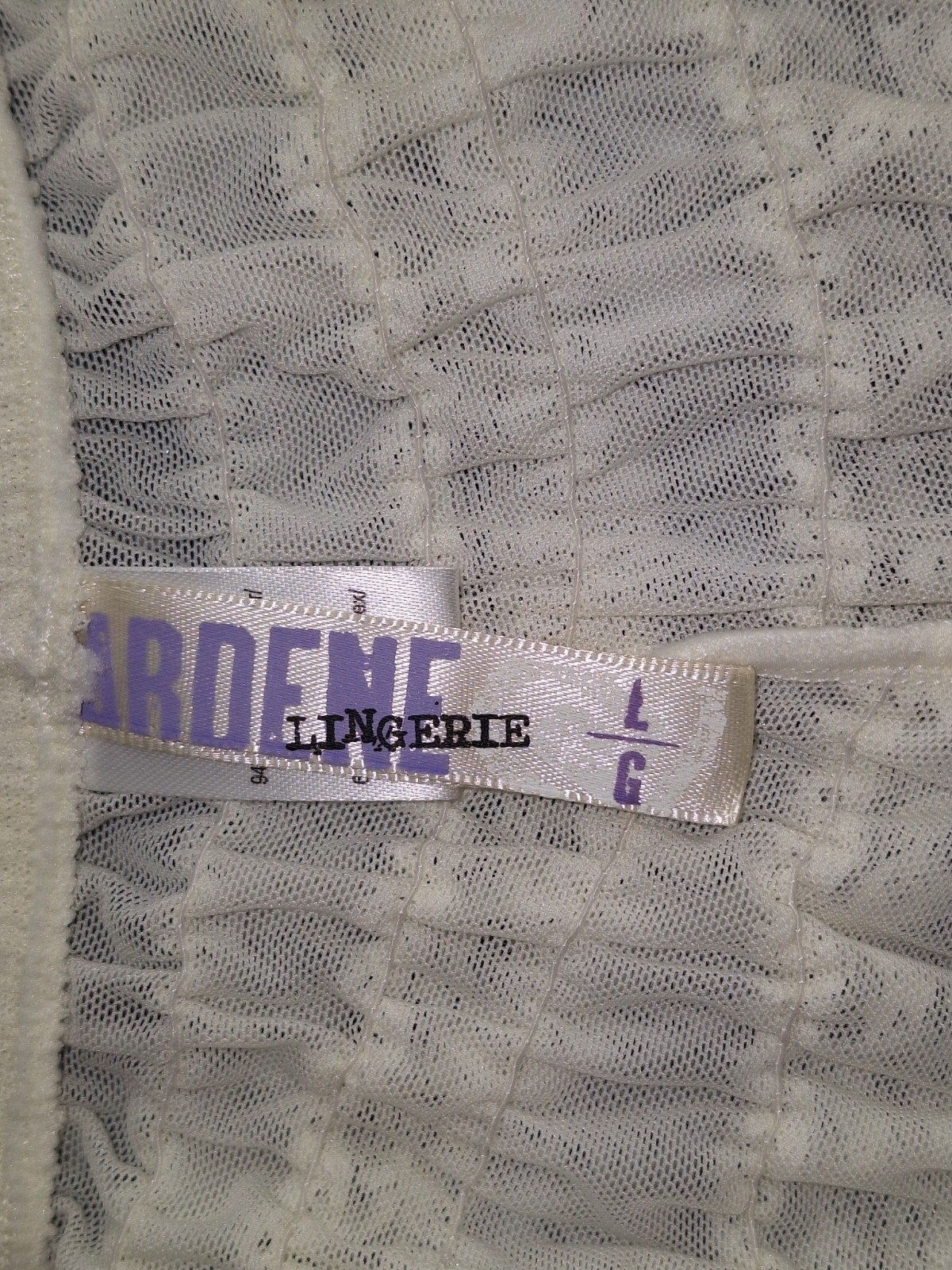 Sexy nieuwe witte slip met (heel veel) ruches maat L-XL, Verzenden, Wit, Broekje of Short
