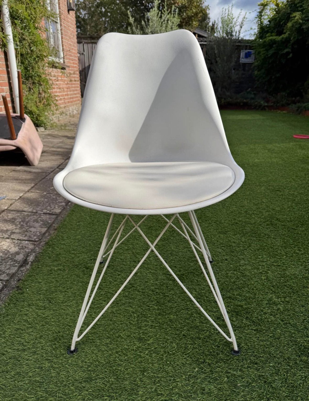 2x eettafel stoel, Ophalen, Kunststof, Gebruikt, Twee