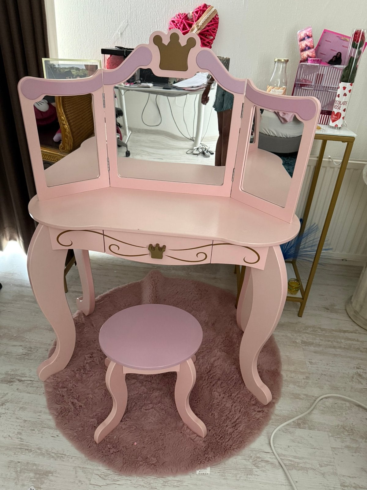 Kidskraft roze kaptafetje, Ophalen, Gebruikt, Tafel(s) en Stoel(en)
