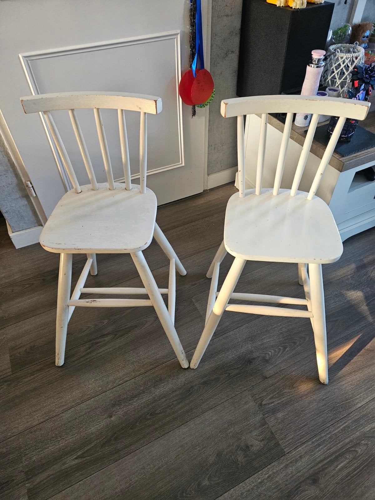 IKEA kinderstoel - Wit, stevig en comfortabel, Ophalen, Gebruikt, Overige typen