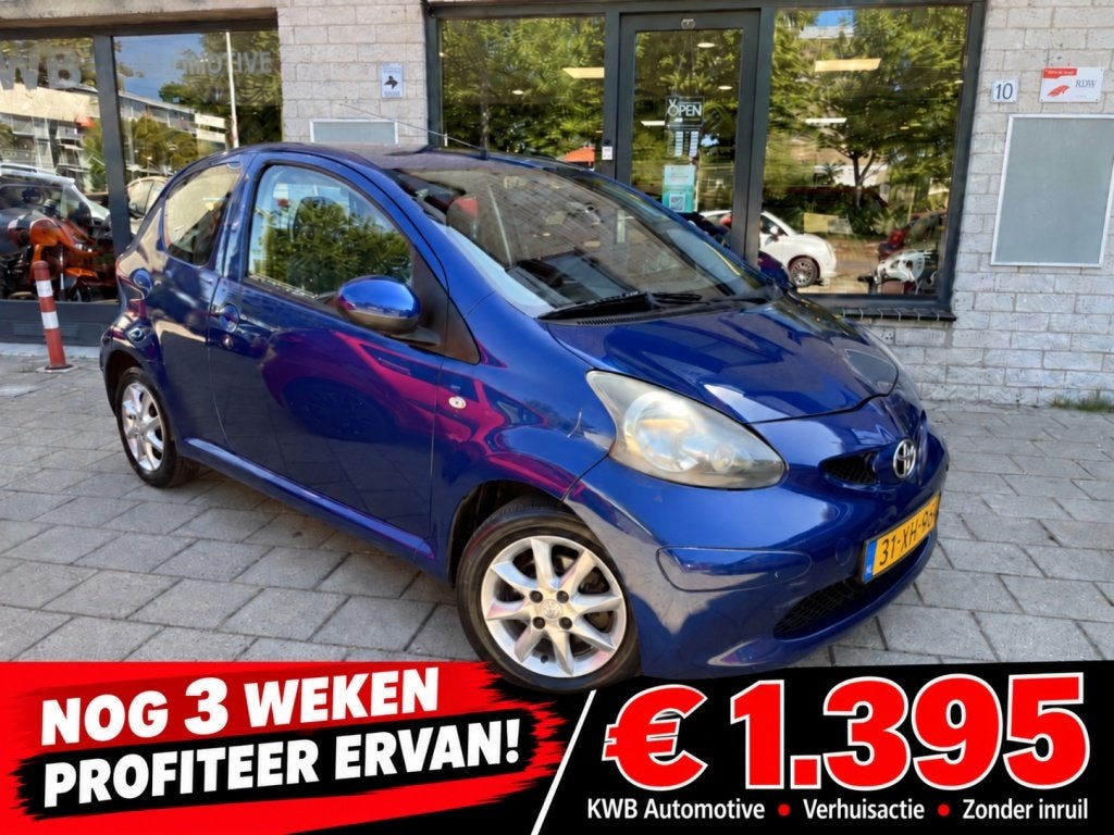 Toyota Aygo 1.0-12V 3-deurs | Airco | Nieuwe APK Remmen uitl, Auto's, Gebruikt, 68 pk, Origineel Nederlands, Bedrijf