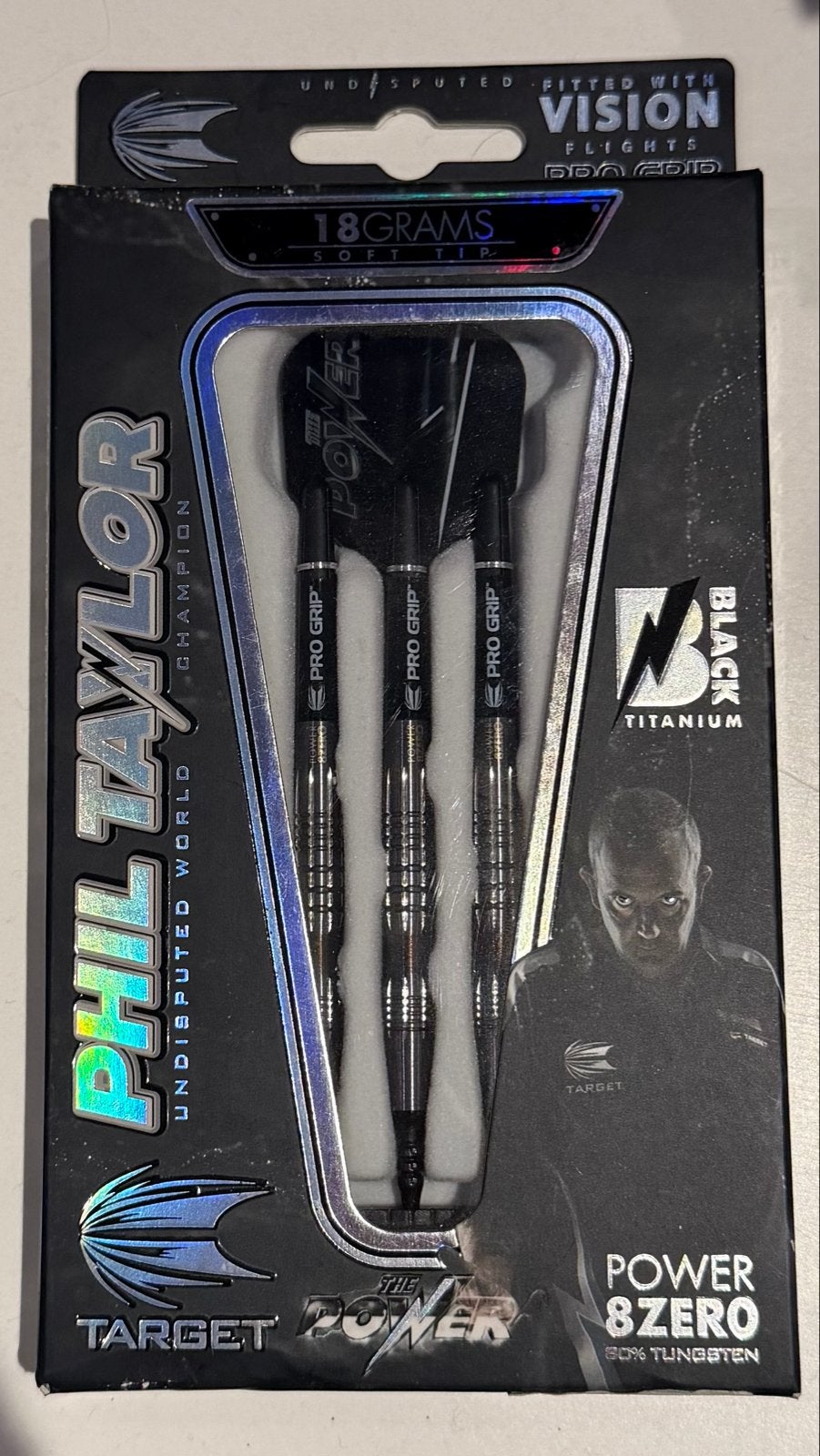 Phil Taylor Power 8Zero Soft Tip Darts 18 gram, Ophalen of Verzenden, Nieuw, Pijlen, Soft tip