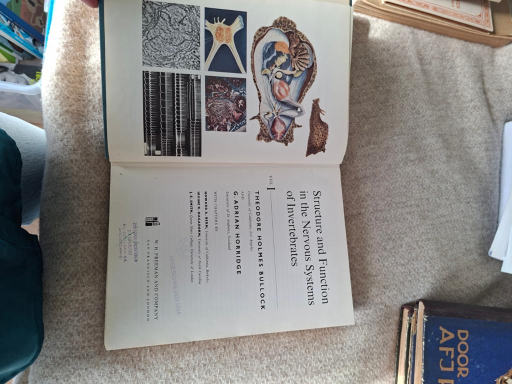 Structure & Function in the Nervous Systems of Invertebrates, Boeken, Wetenschap, Gelezen, Natuurwetenschap, Ophalen of Verzenden