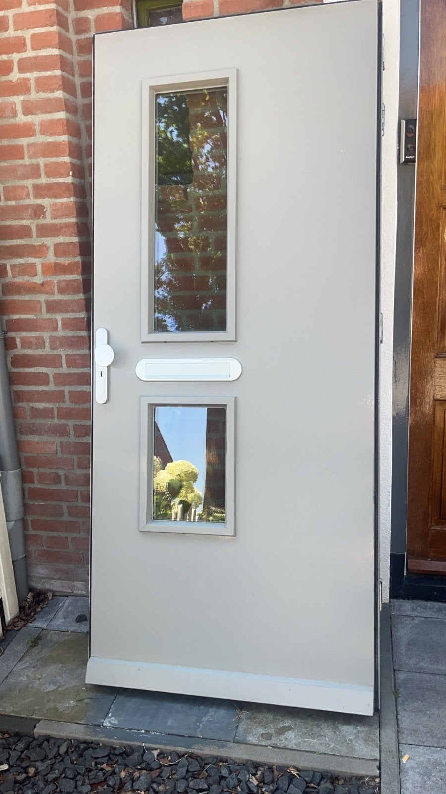 Goed geïsoleerde Voordeur - 92.5x210.5 cm, Gebruikt, 80 tot 100 cm, Ophalen of Verzenden, Buitendeur