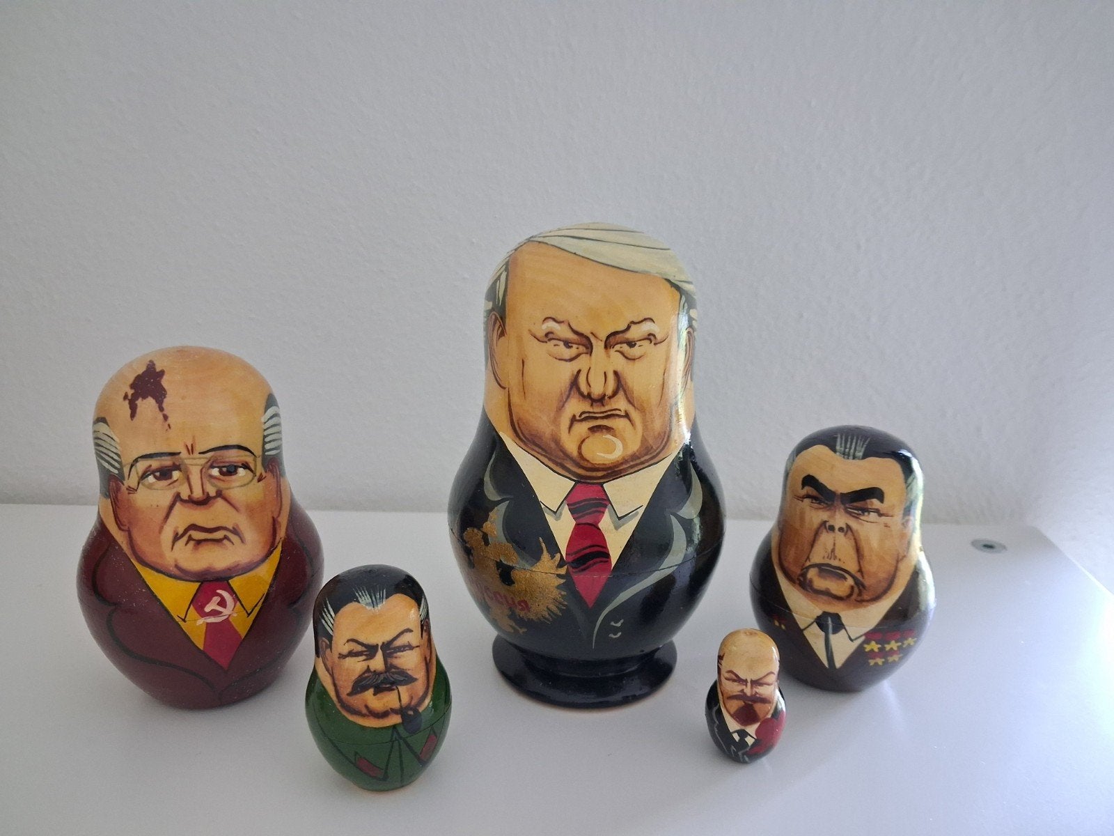 5 delige Russische  matroesjka.  Presidenten Rusland, Ophalen of Verzenden, Zo goed als nieuw
