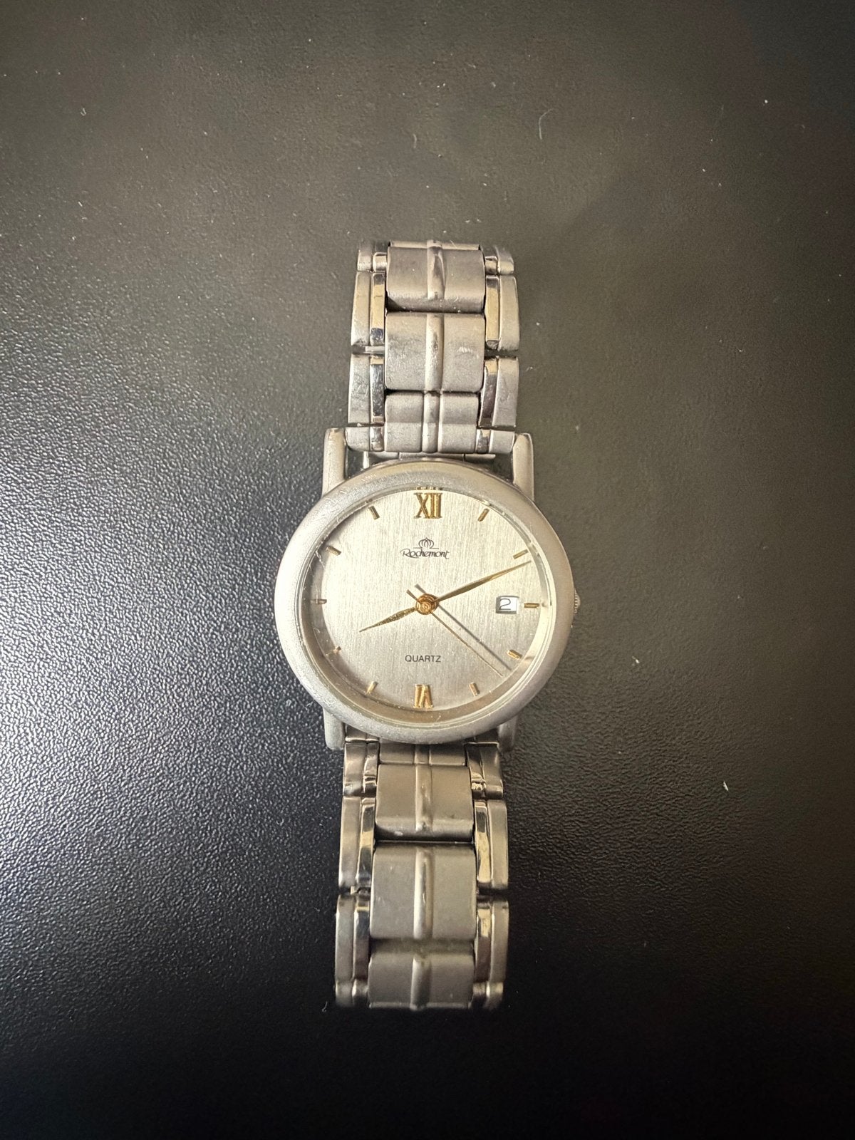 Rochemomt Quartz Horloge - Klassiek Design, Gebruikt, Staal, Polshorloge, Ophalen