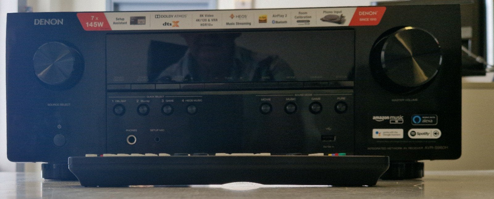 Denon AVR-S960H 7.2-kanaals AV-receiver met 8K HDMI, Denon, Ophalen of Verzenden, Zo goed als nieuw, 120 watt of meer