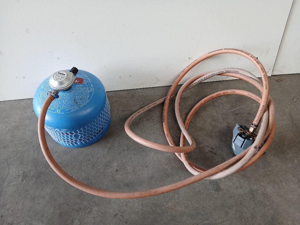 Campingaz 904 - Bijna Vol - campinggas fles gasfles blauw, Caravans en Kamperen, Kampeeraccessoires, Ophalen, Gebruikt