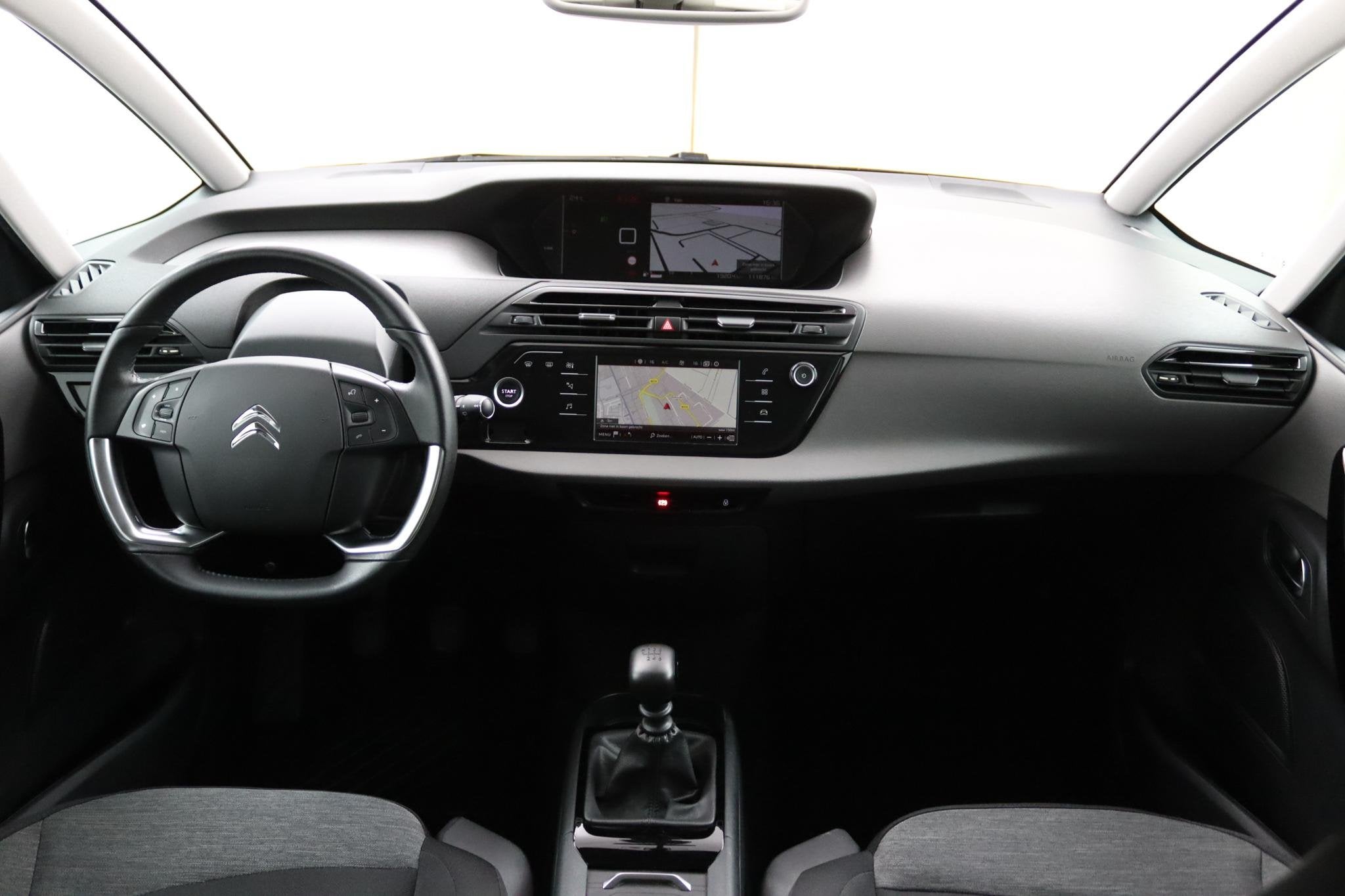 Citroen Grand C4 SpaceTourer 1.2*130PK*NAVI*CRUISE*ECC*CARPL, Voorwielaandrijving, Stof, Gebruikt, 1199 cc