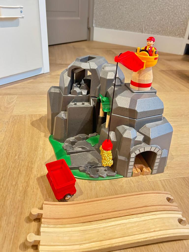 BRIO kraan en bergtunnel 33889, Ophalen of Verzenden, Zo goed als nieuw