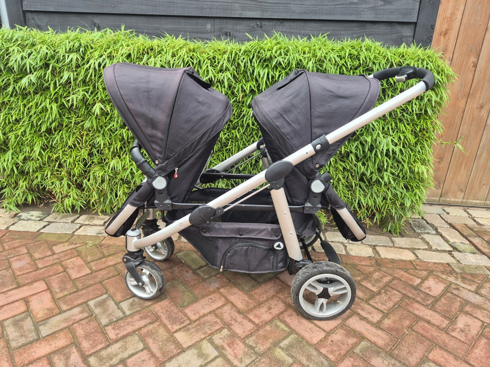 dubbele kinderwagen van Topmark, Ophalen, Gebruikt, Combiwagen, Overige merken