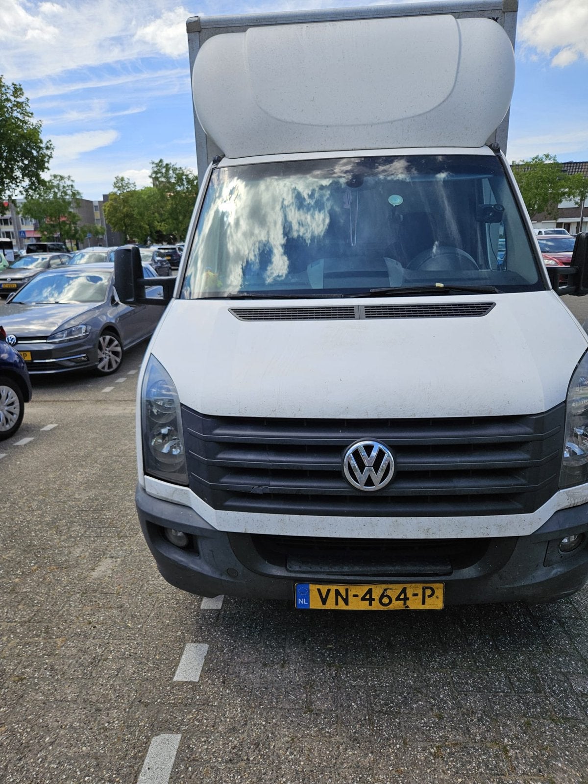 Volkswagen Crafter 2015, Auto's, Bestelauto's, 13 km/l, Euro 5, Stof, Zwart