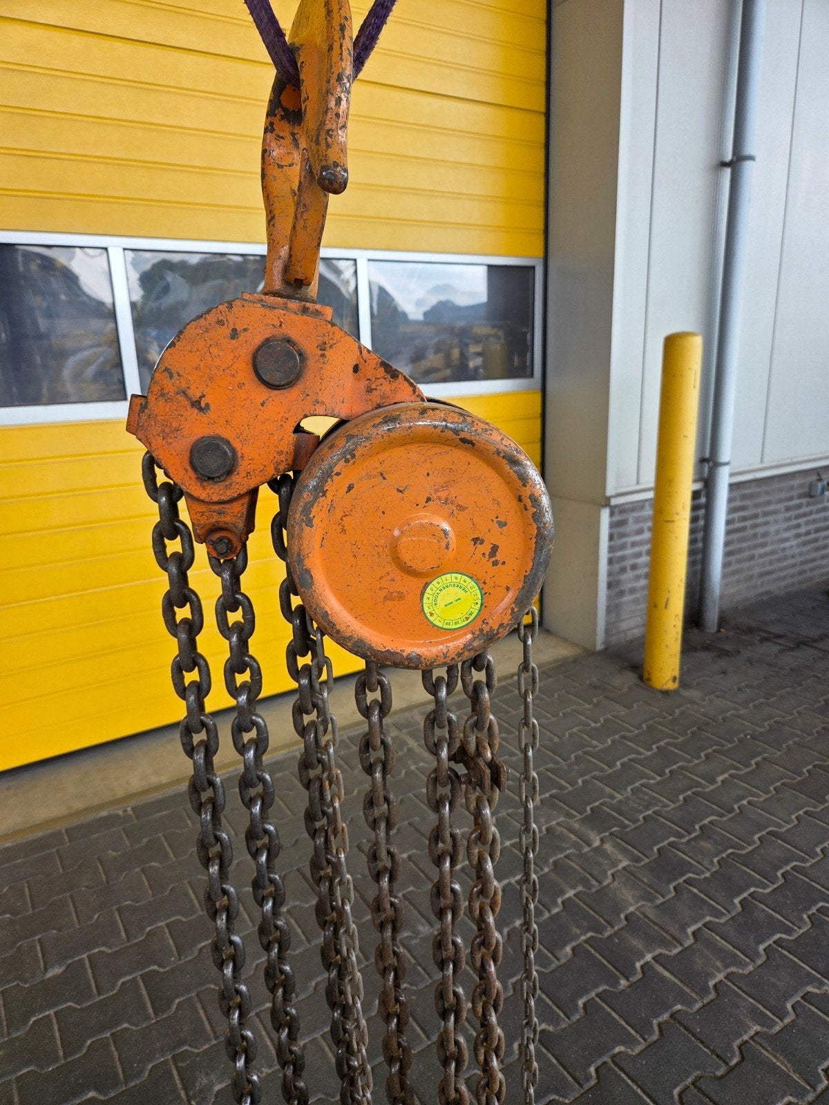 Kettingtakel 10T 3mtr, Ophalen, Gebruikt, Handmatig