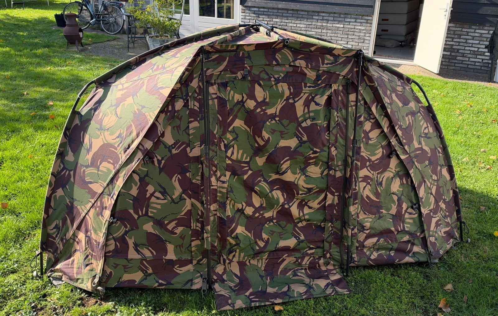 Trakker Tempest X inclusief skull cap wrap en mozzy panel, Ophalen, Zo goed als nieuw, Overige typen