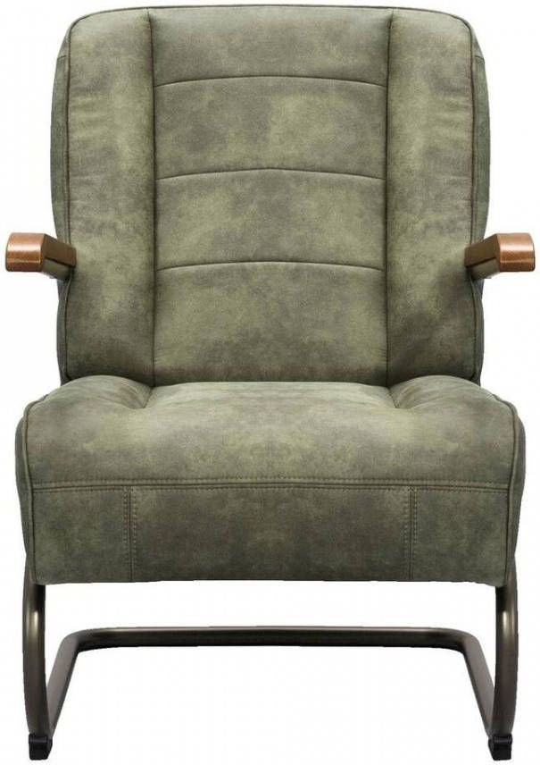 Fauteuil Ivar leatherlook, industrieel., Ophalen, 75 tot 100 cm, Zo goed als nieuw, Stof
