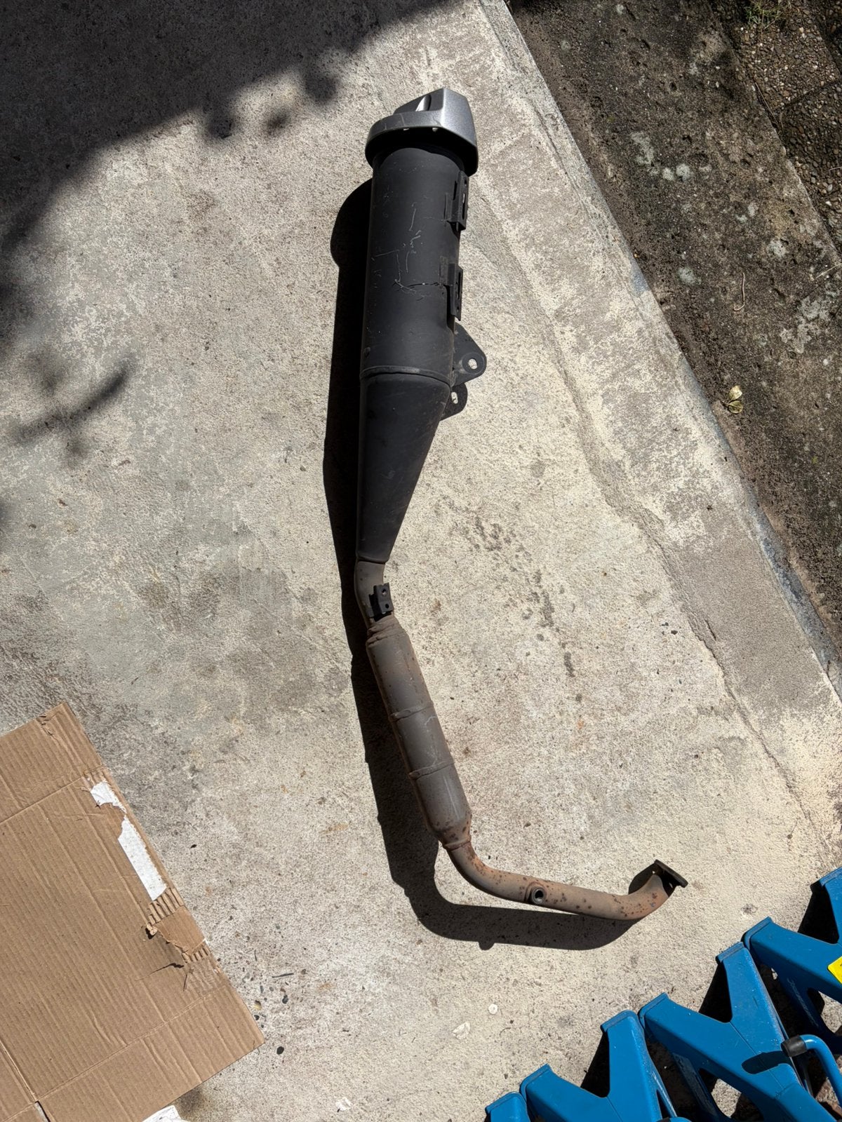 Yamaha yzf R125 uitlaat orgineel, Ophalen of Verzenden, Gebruikt