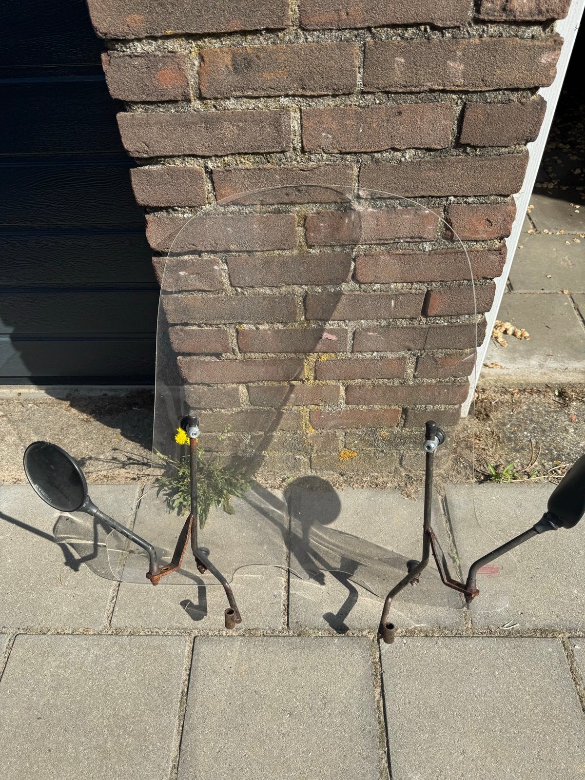 Kymco agility Windscherm met spiegels voor scooter/brommer, Ophalen, Gebruikt, Overige typen, Rogierbarends@hotmal.com