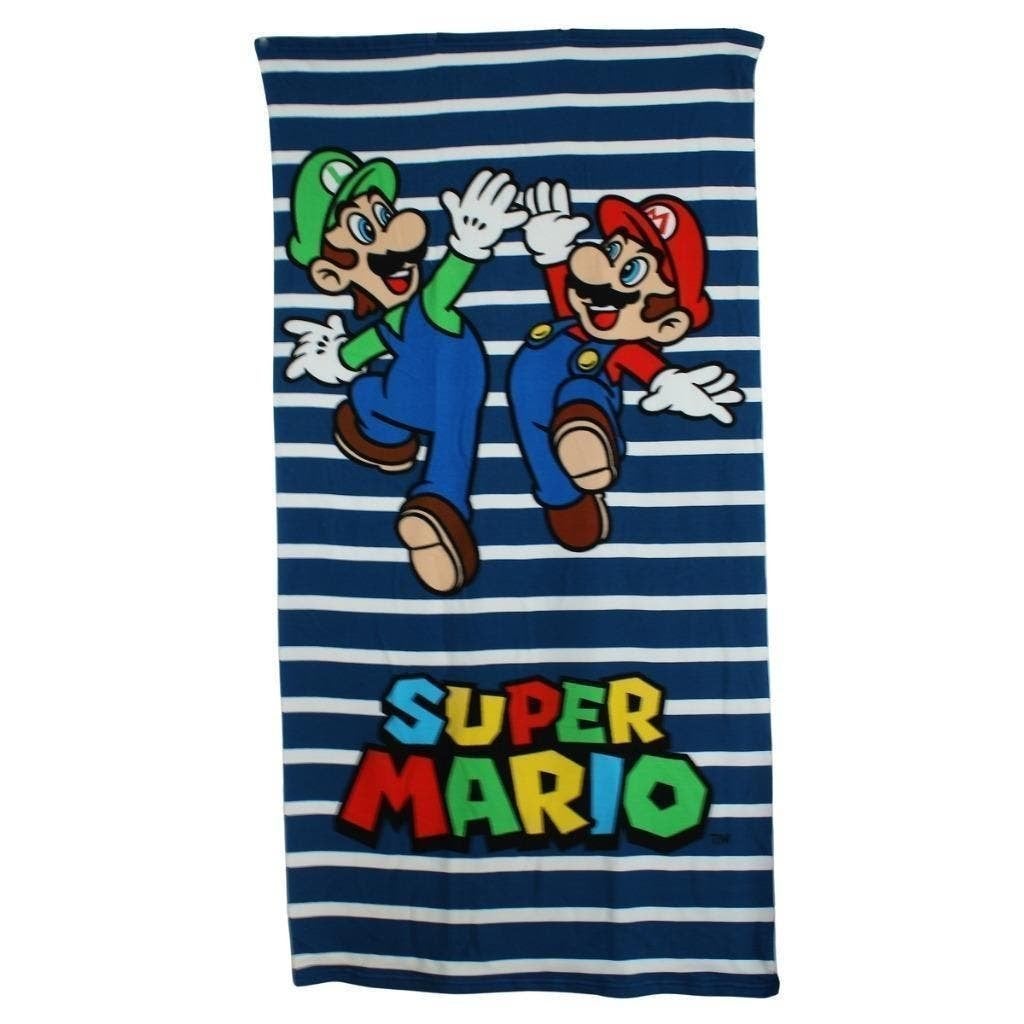 Super Mario Badlaken - Sneldrogend Strandlaken - Div Soorten, Kinderen en Baby's, Kinderkleding | Kinder-zwemkleding, Super Mario