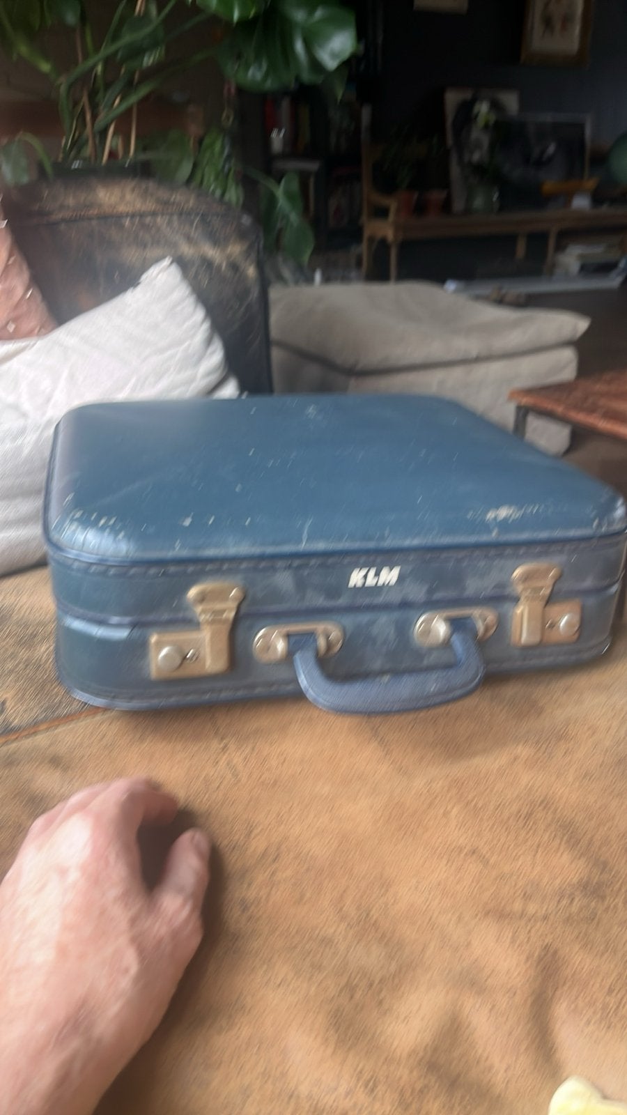 Vintage KLM koffer - Made by Lejan Amsterdam, Ophalen, Gebruikt